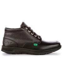 Kickers - Lace-Up Leather Sneakers - Lyst