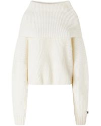 Pinko - Truien & Vesten ,Wit ,Witte Gebreide Casual Trui - Lyst