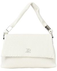 John Richmond - Weiße Schultertasche Mit Plissee-Textur - Lyst