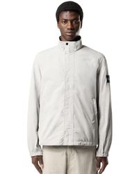 Stone Island - Micro Twill Stand Collar Jacket - Lyst