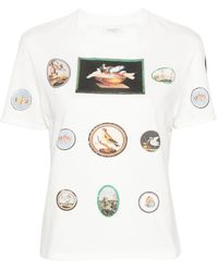 Giambattista Valli - Kariertes print-t-shirt - Lyst