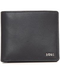 BOSS - Set portafoglio e porta carte in pelle - Lyst