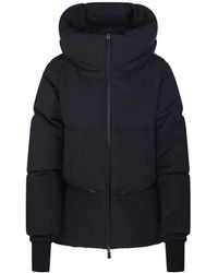 Herno - Jassen ,Zwart ,Leer Laminar Short Down Jacket - Lyst