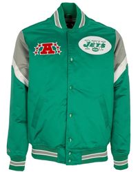 Mitchell & Ness - Jassen ,Groen ,Polyester Nfl Heavyweight Bomberjack New York Jets - Lyst