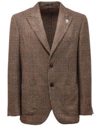 Lardini - Wool Blend Jas - Lyst
