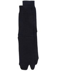 Maison Margiela - Ondergoed ,Blauw Bootleg Socks - Lyst