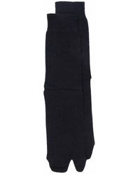 Maison Margiela - Ondergoed ,Blauw Bootleg Socks - Lyst