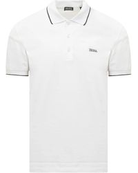 Zegna - Polo-shirt mit besticktem logo - Lyst