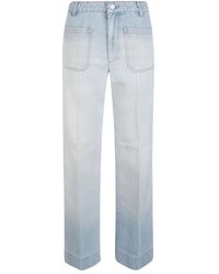 Victoria Beckham - Straight Fit Jeans - Lyst