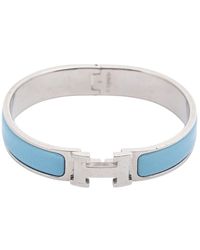 Hermès Clic H Bracelet - Blau