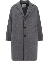 Amaranto - Jassen ,Grijs ,Kasjmier Over Single-Breasted Coat - Lyst