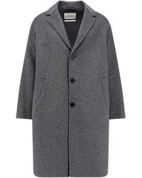 Amaranto - Jassen ,Grijs ,Kasjmier Over Single-Breasted Coat - Lyst