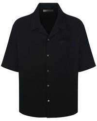 Ami Paris - Schwarzes Kragenhemd Stilvolle Mode - Lyst