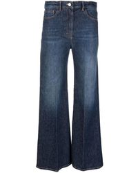 Seventy - Jeans ,Blauw ,Katoen Wide Jeans - Lyst