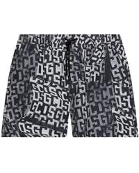 Gcds - Badmode ,Zwart ,Polyester Monogram Zwemshorts Essentials - Lyst