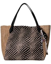 Custoline - Tassen ,Veelkleurig ,Leer Tote Bag - Lyst