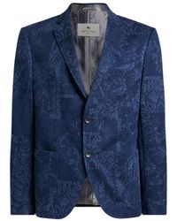 Etro - Jassen ,Blauw ,Outerwear - Lyst