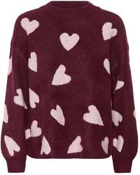 Kaffe - Strickpullover Mit Rundhalsausschnitt - Lyst