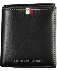 Tommy Hilfiger - Schwarzes Leder Herren Geldbörse - Lyst