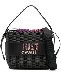 Just Cavalli - Borsa a tracolla nera per donne - Lyst