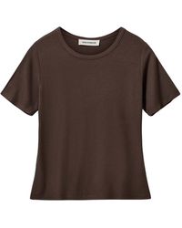Sofie Schnoor - Tops ,Bruin ,Spandex Petriciasw T-Shirt Lange Mouw - Lyst