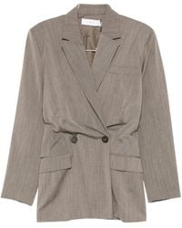 IRO - Jassen ,Bruin ,Leer Sunrise Jacket - Lyst