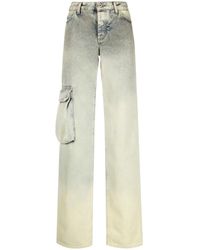 Off-White c/o Virgil Abloh Boyfriend Jeans - - Dames - Groen