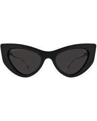 Gucci - Gg1565s 001 sunglasses,gold/graue sonnenbrille gg1565s,gold/braune sonnenbrille - Lyst