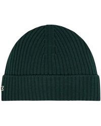 Lacoste - Accessoires ,Groen ,Wol Groene Wollen Beanie Muts - Lyst