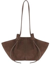 Yuzefi - Tassen ,Bruin ,Leer Mochi Suede - Lyst
