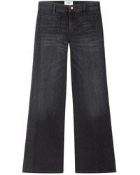 Cambio - Jeans ,Zwart ,Katoen Amara Wide Leg Jeans - Lyst