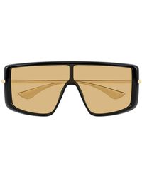 McQueen - Zonnebril Am0524 S 004 Goud Zwart/oranje Unisex - Lyst