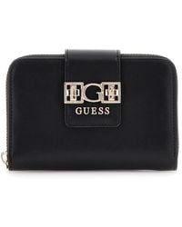 Guess - Accessoires ,Zwart ,Stijlvolle Portemonnee Met Rits - Lyst