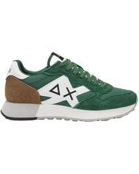 Sun 68 - Sneakers Van Nylon En Suède Met Leren Details - Lyst