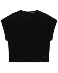 Anine Bing - Schwarzes Crinkle Jollie Top - Lyst