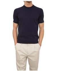 Paolo Pecora - Blauw Crew Neck Shirt - Lyst