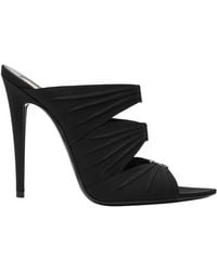 Saint Laurent - Heeled Mules - Lyst