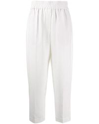 Brunello Cucinelli - Baggy Pull-Up Trousers - Lyst
