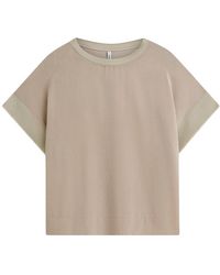 Summum - Tops ,Polyester Boxy Top Soft Lurex Jersey - Lyst