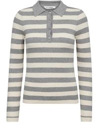 co'couture - Bonnycc Stripe L/S Polo Knit - Lyst