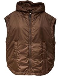 Max Mara - Gewatteerd Gilet Met Capuchon - Lyst