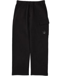 C.P. Company - Broeken ,Zwart ,Katoen Diagonal Raised Fleece Cargo Trainingsbroeken - Lyst