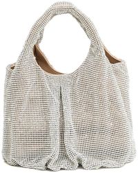 TWENTYFOUR - Silberne Strass Clutch Bag - Lyst