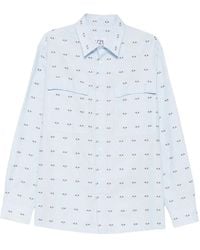 LC23 - Overhemden ,Blauw ,Casual Shirts - Lyst