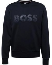 BOSS - Schwarzer Sweatshirt - Xxl - Lyst