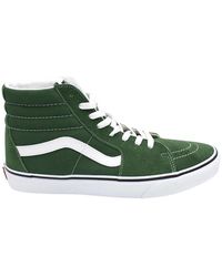 Vans - Schoenen ,Groen ,Suède Canvas En Suède High Top Sneakers - Lyst