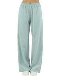Cruna - Groene Lyocell Broek Met Elastische Taille - Lyst