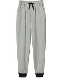 Twinset - Broeken ,Grijs ,Polyester Elegante Houndstooth Broek - Lyst