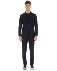 ZEGNA - Kostuums ,Blauw ,Wol Single Breasted Suit Set - Lyst