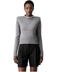 Pinko - Ronde Hals Gebreide Kleding - Lyst
